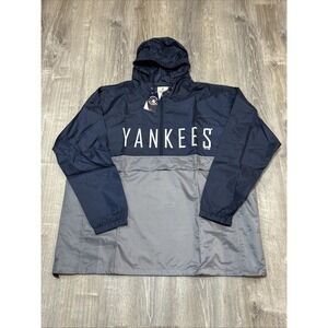 New York Yankees Jacket Men's Size 3XL Fanatics NWT Anorak Hooded NOS Deadstock